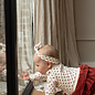 2 pc set Dress  + Headband Antique White Hearts