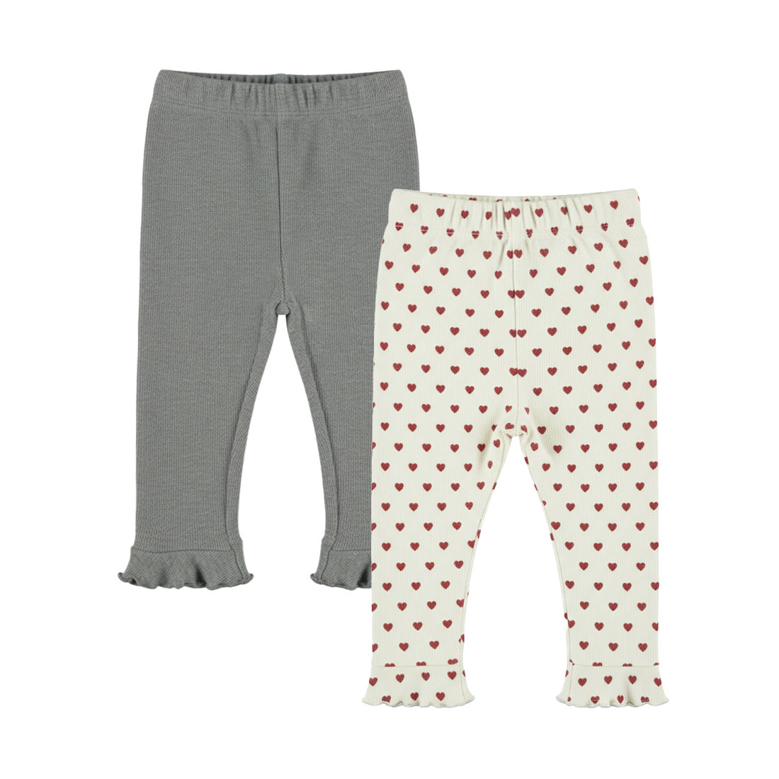 Leggings 2-pack Mid Grey Melee