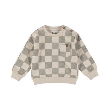 Sweater Loose Fit Angora Checkered