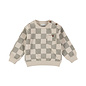 Sweater Loose Fit Angora Checkered