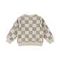 Sweater Loose Fit Angora Checkered