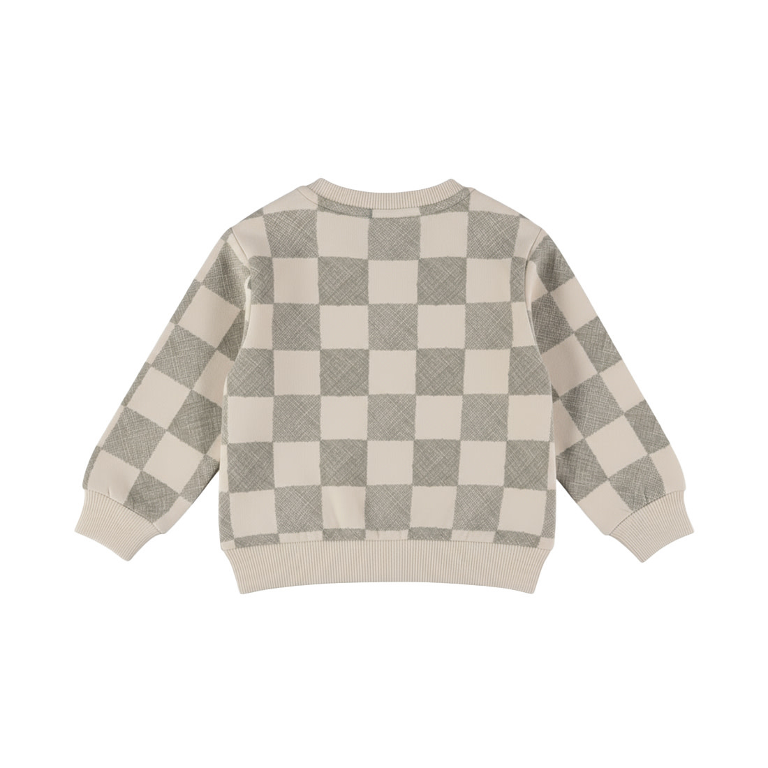 Sweater Loose Fit Angora Checkered
