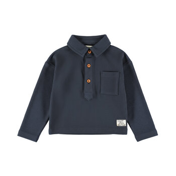 Polo Longsleeve Blueberry