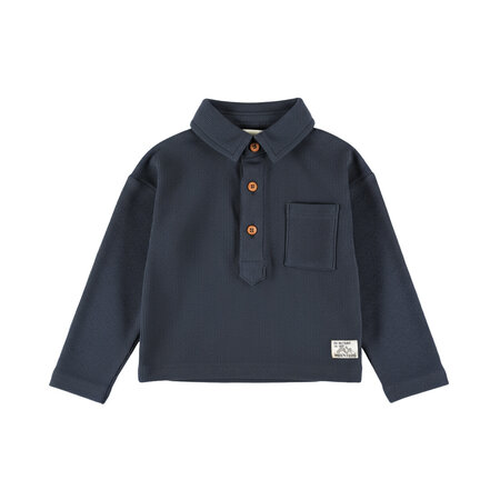 Polo Longsleeve Blueberry