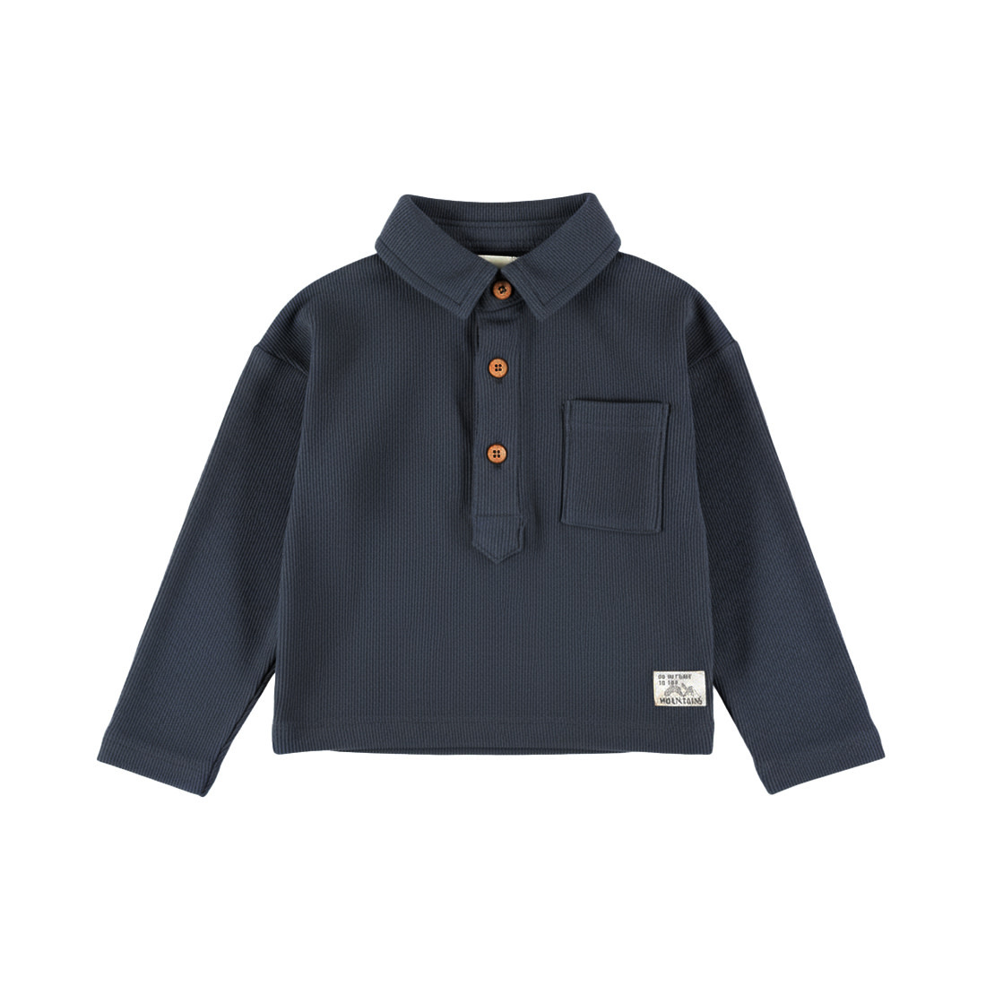 Polo Longsleeve Blueberry