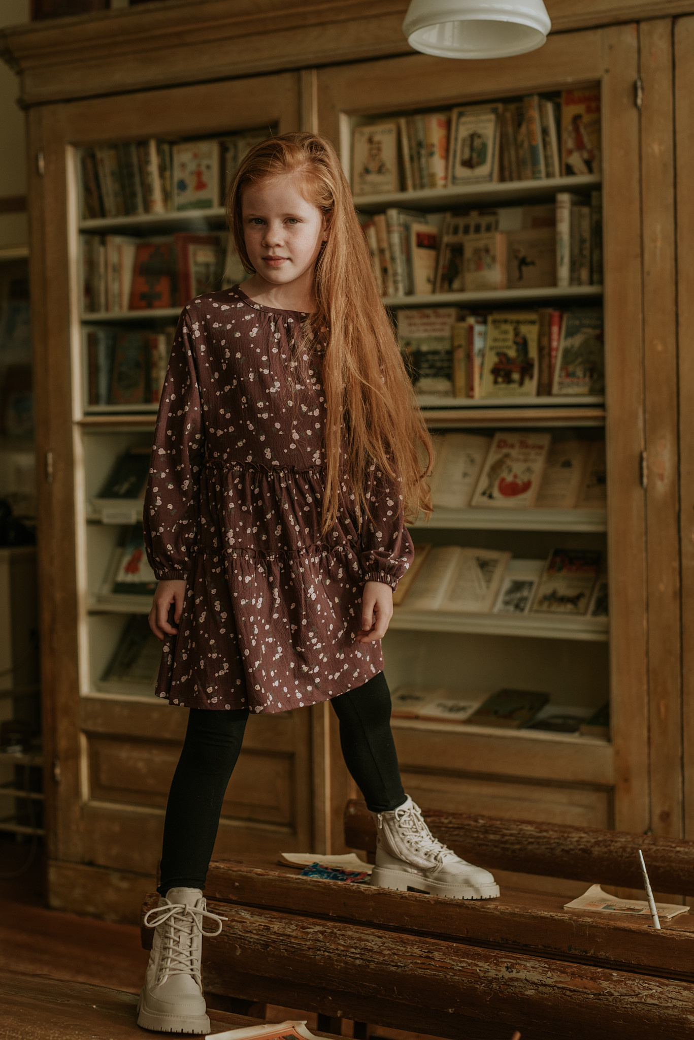 Dress Eggplant Print