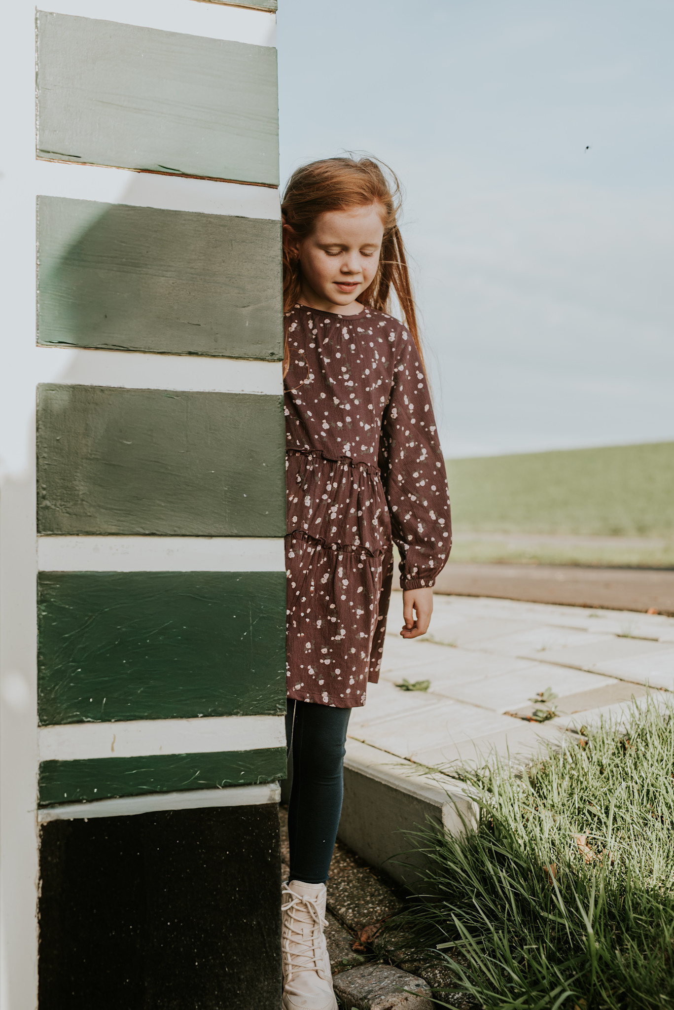 Dress Eggplant Print