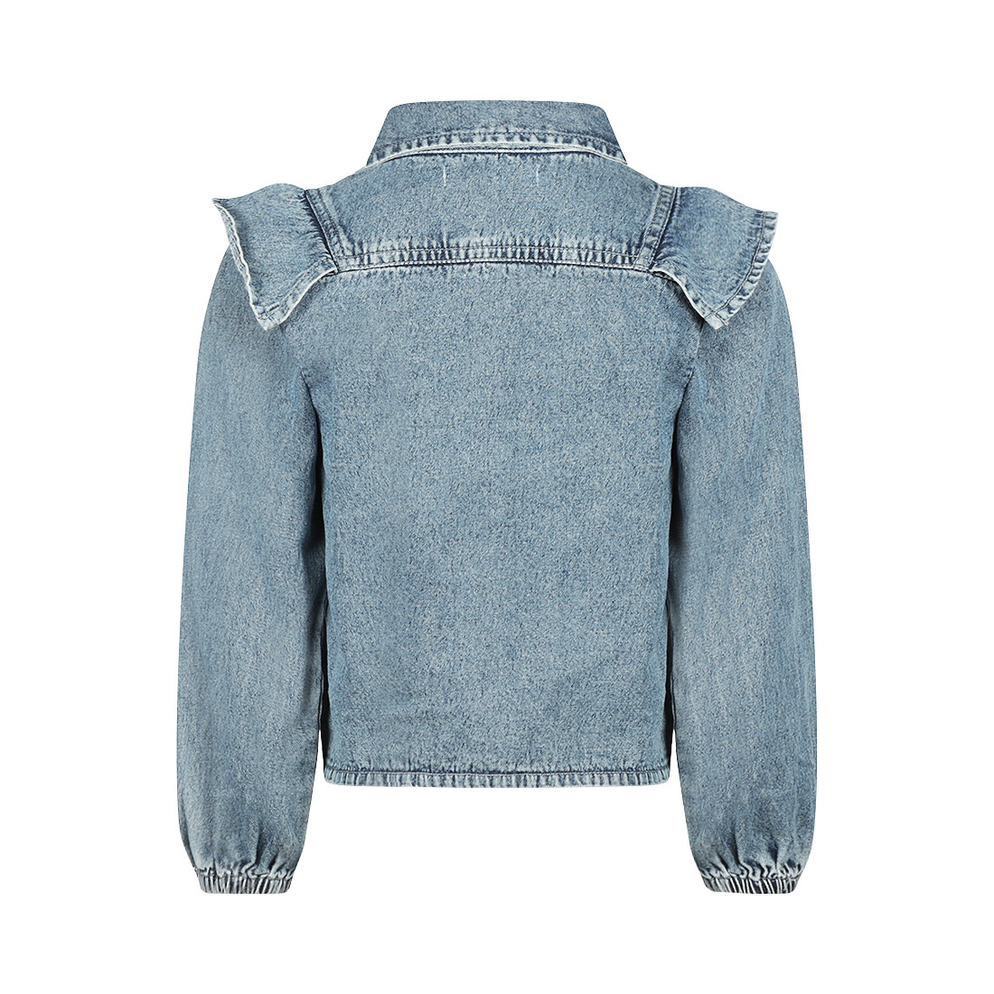 Blouse Loose Fit Denim Light Blue