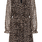 CRYuna LS Short Dress Leopard Print
