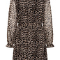 CRYuna LS Short Dress Leopard Print