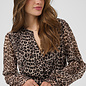CRYuna LS Short Dress Leopard Print