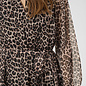CRYuna LS Short Dress Leopard Print