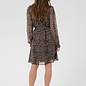 CRYuna LS Short Dress Leopard Print