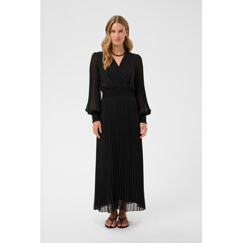 CRAluna Puff Sleeve Dress Pitch Black