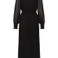 CRAluna Puff Sleeve Dress Pitch Black