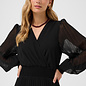 CRAluna Puff Sleeve Dress Pitch Black