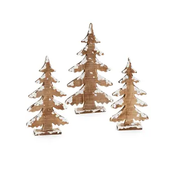 DECOR TREE WOOD WH/NAT 12''