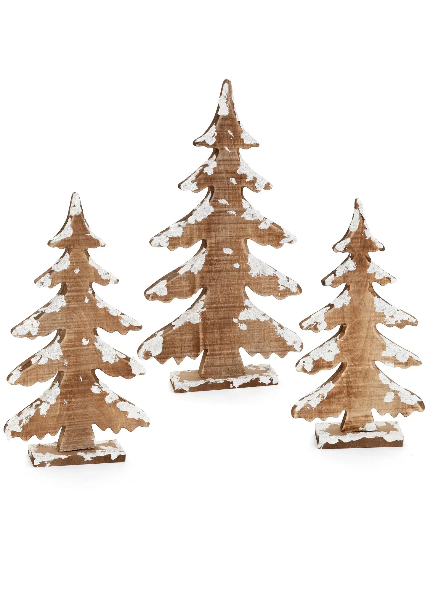 DECOR TREE WOOD WH/NAT 12''