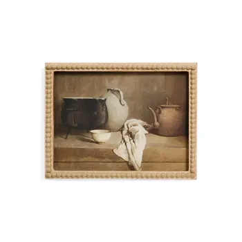 WALL ART CANVAS PRINT SET VASES MULTI
