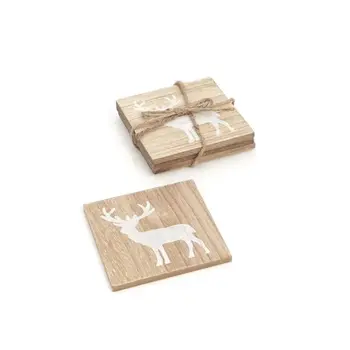 XMAS CSTR S/4 DEER NAT/WHT