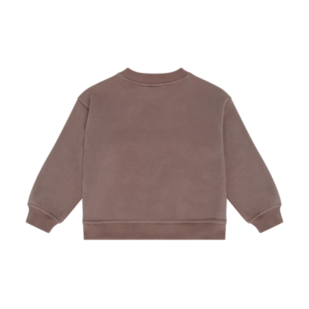OVERSIZED SWEATER PRINT BROWN