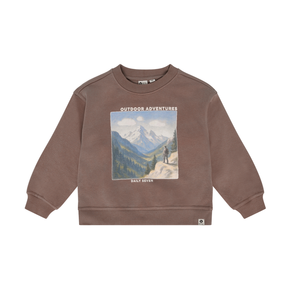 OVERSIZED SWEATER PRINT BROWN