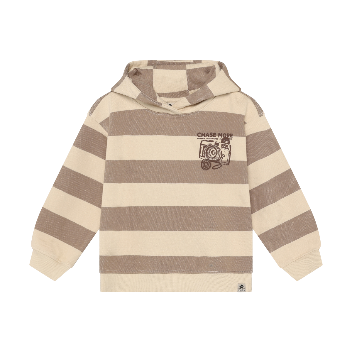 OVERSIZED HOODIE BACKPRINT TAUPE