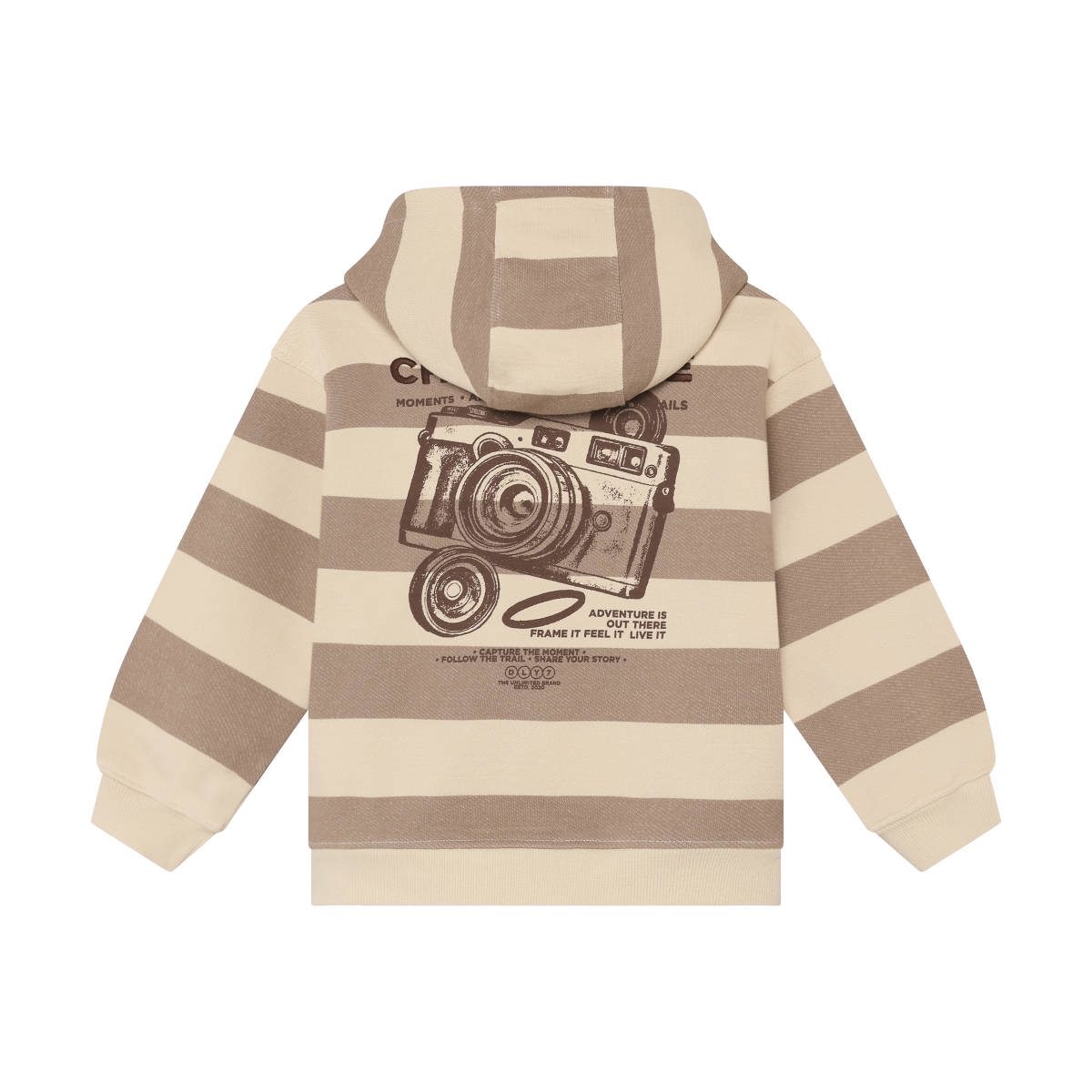 OVERSIZED HOODIE BACKPRINT TAUPE