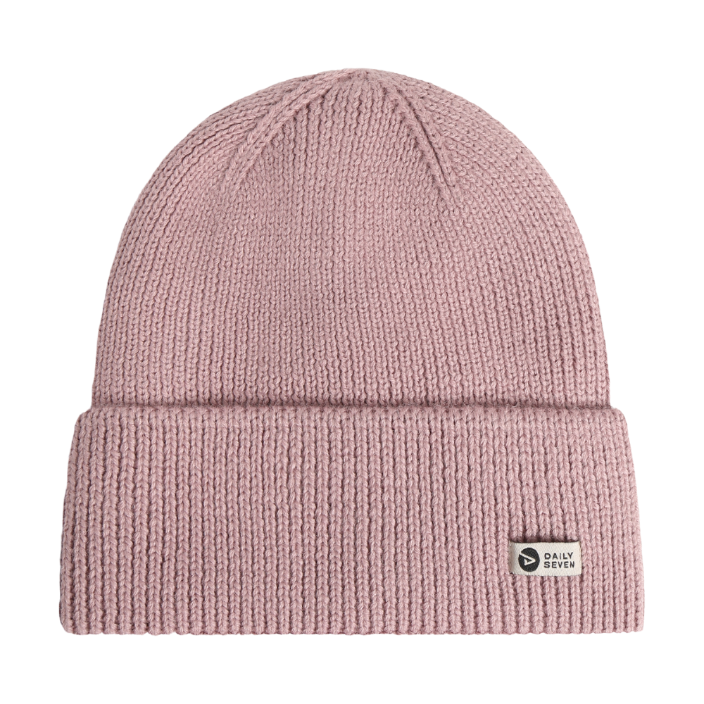 BEANIE W. LINING (TAUPE/PINK)