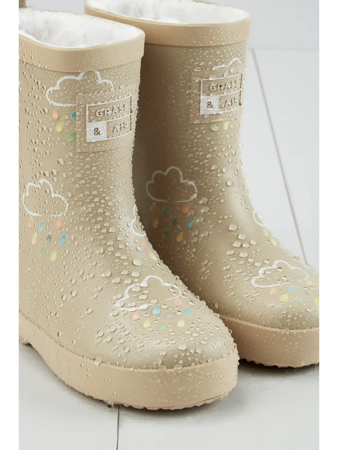 Stone Colour-Changing Kids Winter Wellies