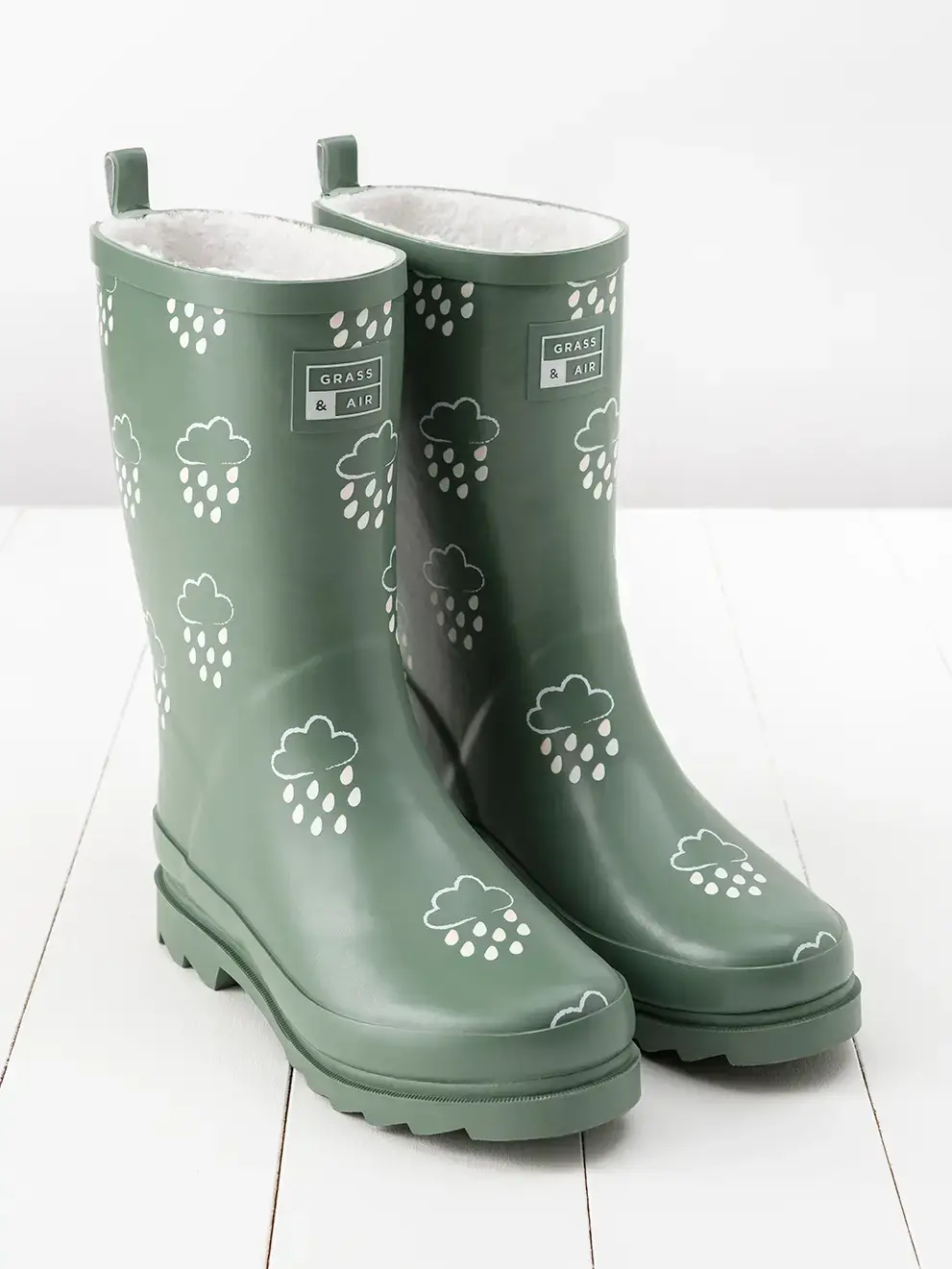 Khaki Adult Colour-Changing Winter Wellies