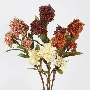 23''t Soft Touch Fake Sedum Succulent Plant, Single Spray
