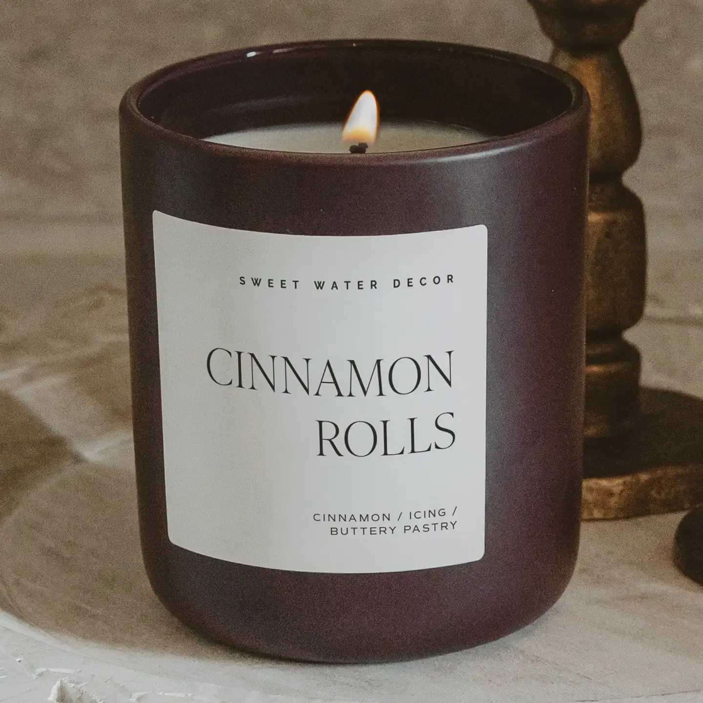 Cinnamon Rolls 15 oz Soy Candle Matte Jar - Fall Decor