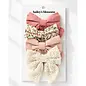 4-Piece Bow Clip Set - Sweet Blossom