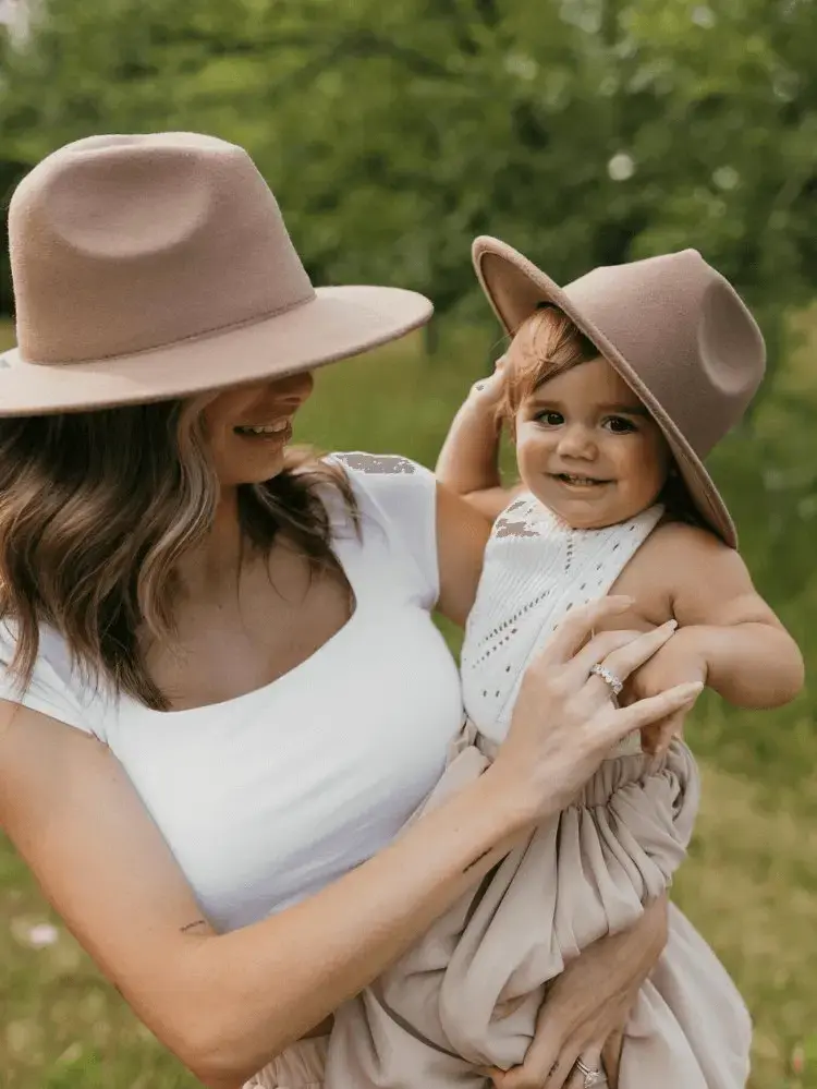 Bordeaux Flat Brim Child Mocha