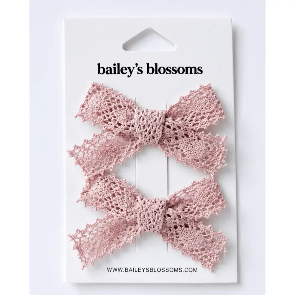 Lace Piggie Sets - Dusty Pink