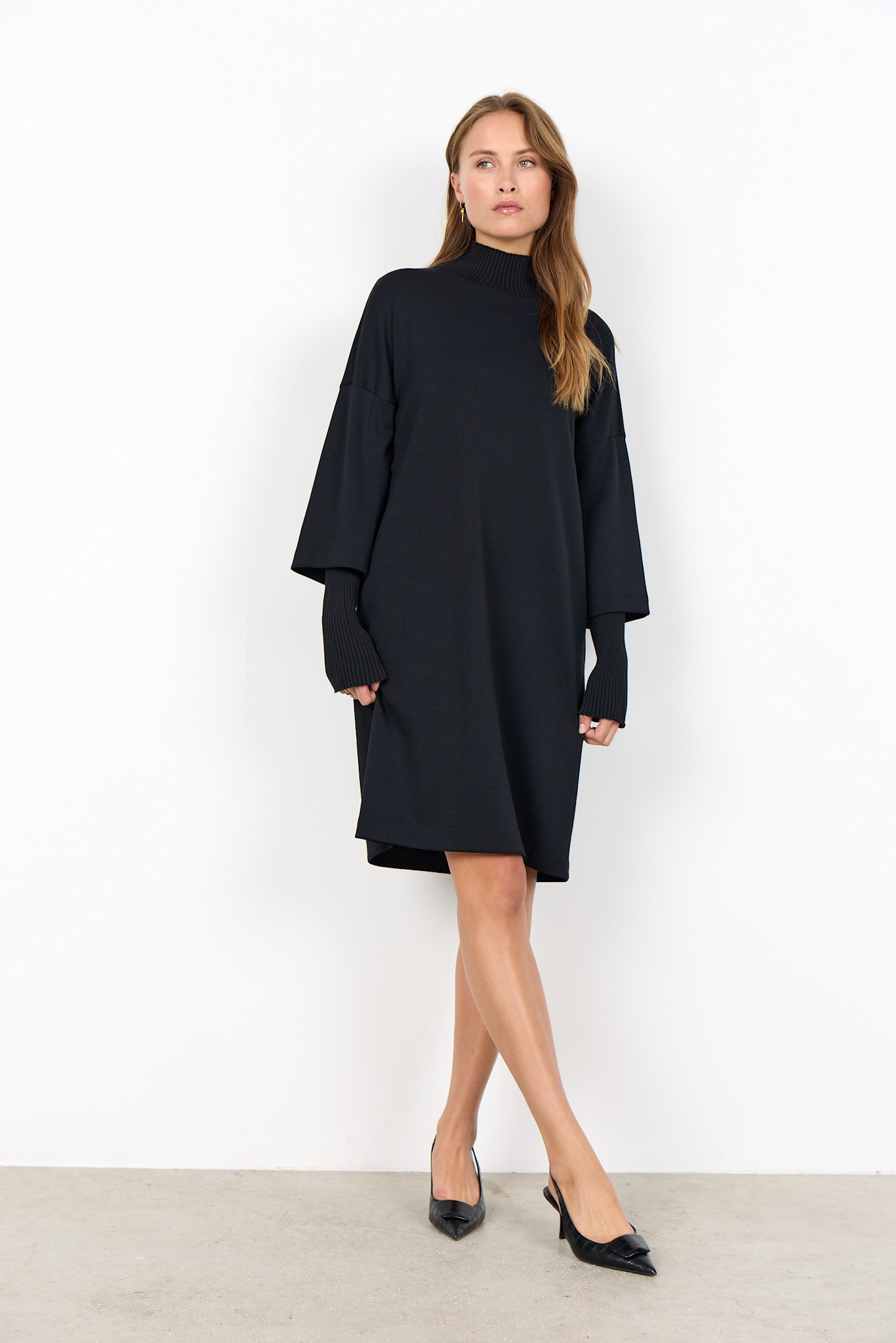 Double Sleeve Dress (Purple/Black)