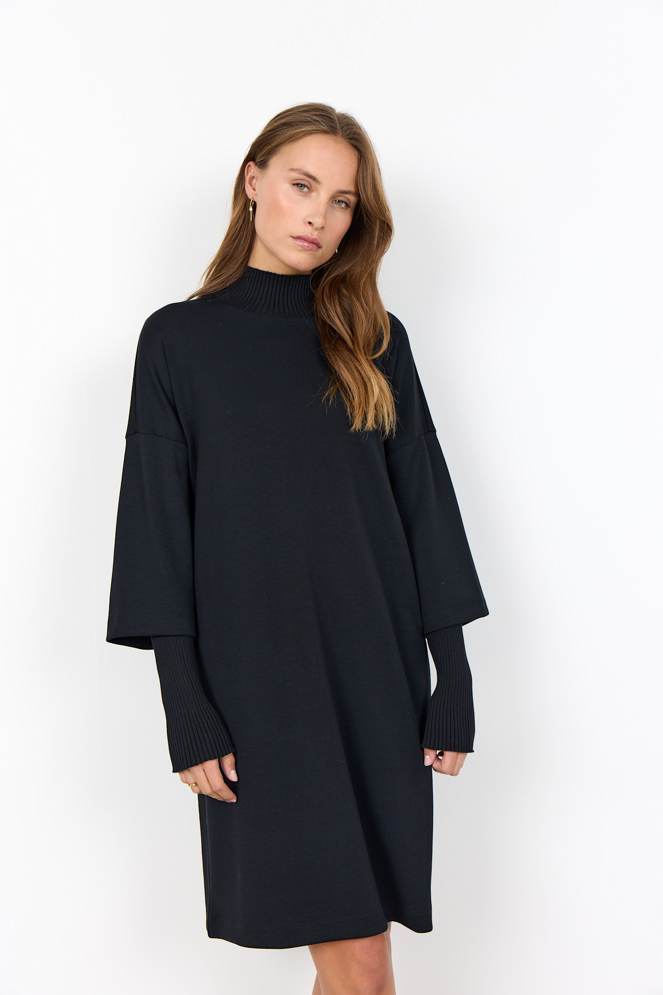 Double Sleeve Dress (Purple/Black)