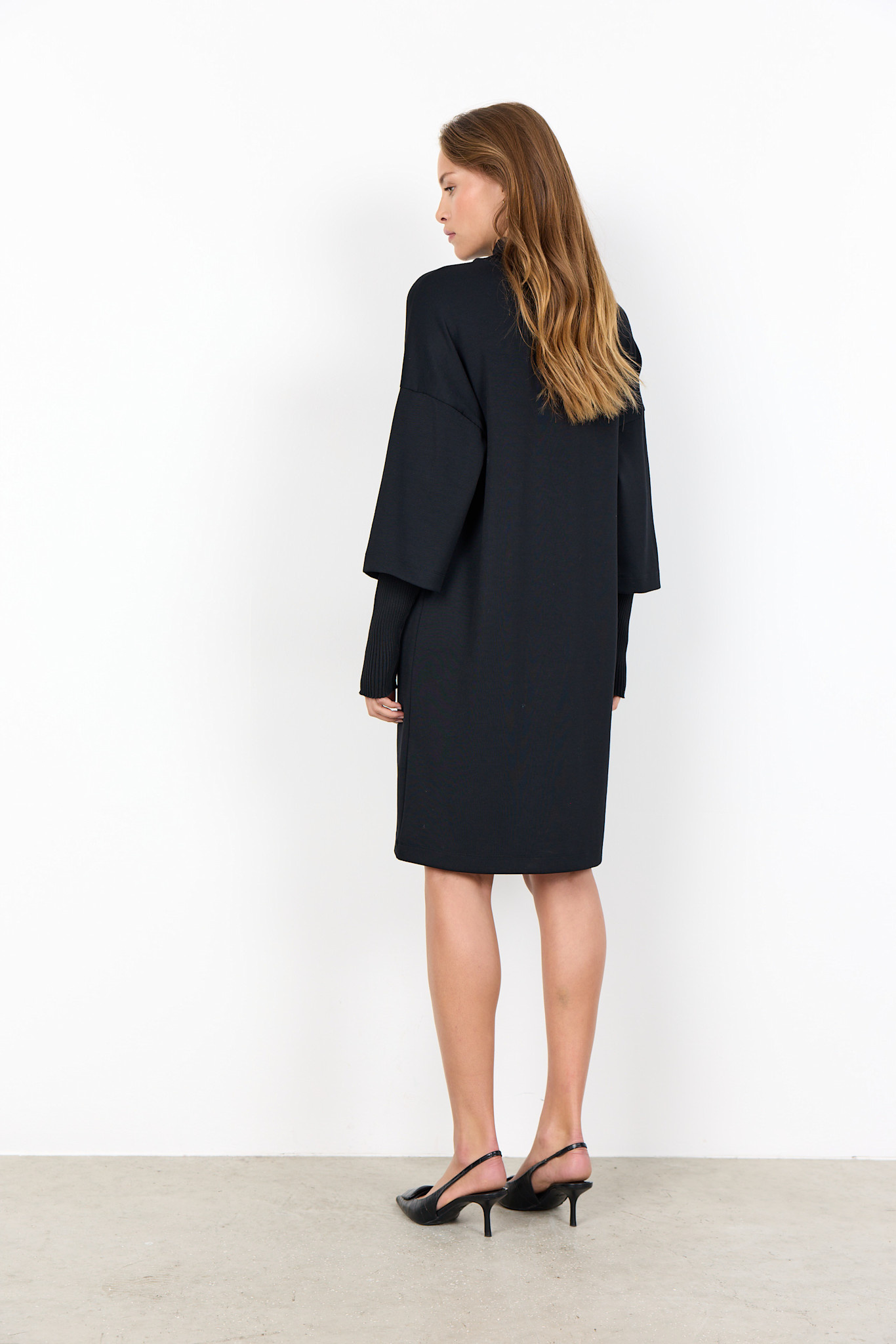 Double Sleeve Dress (Purple/Black)