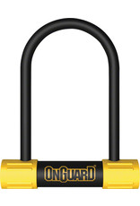 OnGuard OnGuard BullDog Series U-Lock - 3.5 x 5.5", Keyed, Black/Yellow, Includes bracket