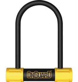 OnGuard OnGuard BullDog Series U-Lock - 3.5 x 5.5", Keyed, Black/Yellow, Includes bracket