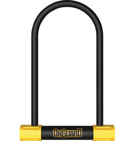 OnGuard OnGuard BullDog Series U-Lock - 4.5 x 11", Keyed, Black/Yellow, Includes bracket