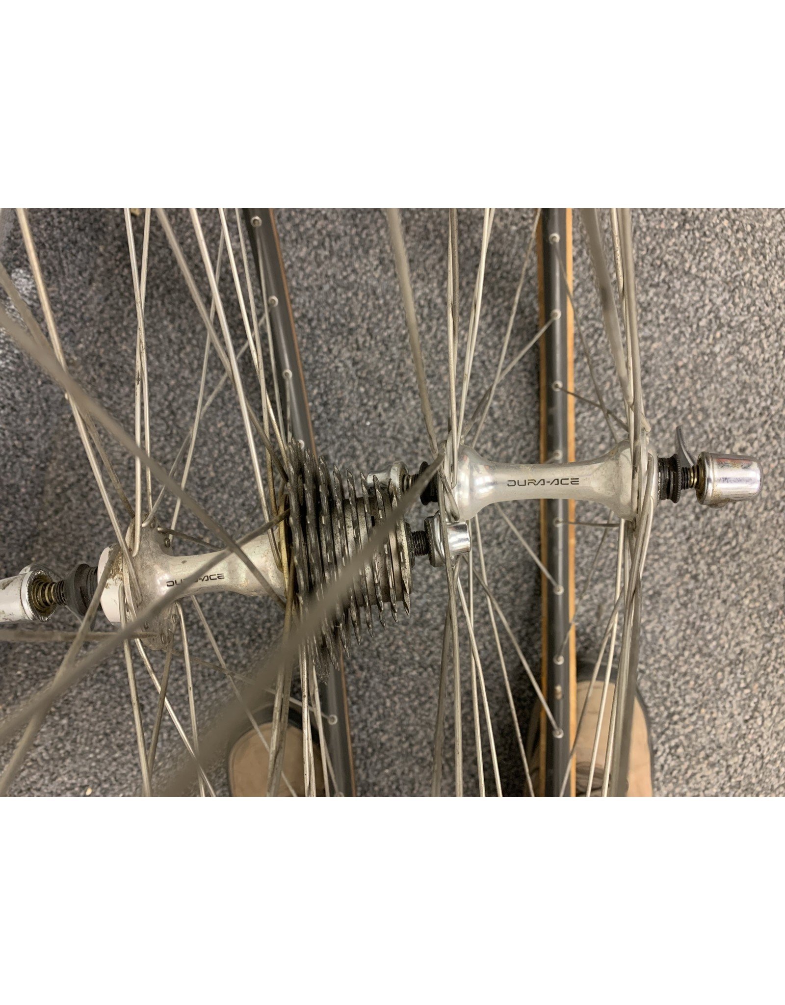 700C Mavic Mach 2 tubular wheelset 130mm 8,9,10 speed hub QR