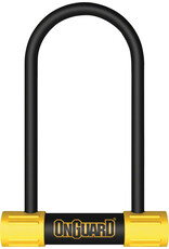 OnGuard OnGuard BullDog Series U-Lock - 3.5 x 7", Keyed, Black/Yellow, Includes bracket