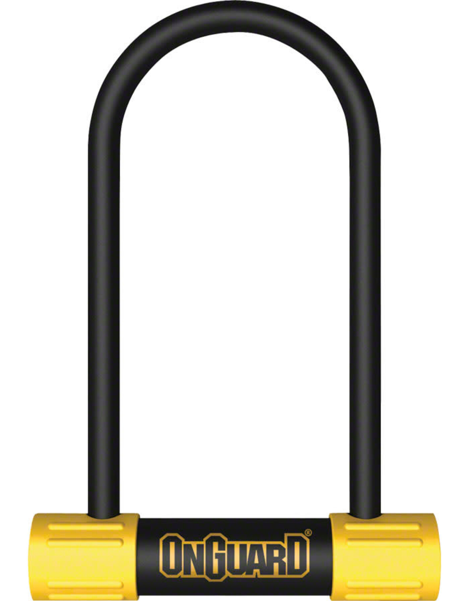 OnGuard OnGuard BullDog Series U-Lock - 3.5 x 7", Keyed, Black/Yellow, Includes bracket
