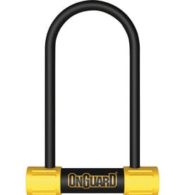 OnGuard OnGuard BullDog Series U-Lock - 3.5 x 7", Keyed, Black/Yellow, Includes bracket