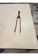 27"threaded fork, red, 7/8"/ 170mm