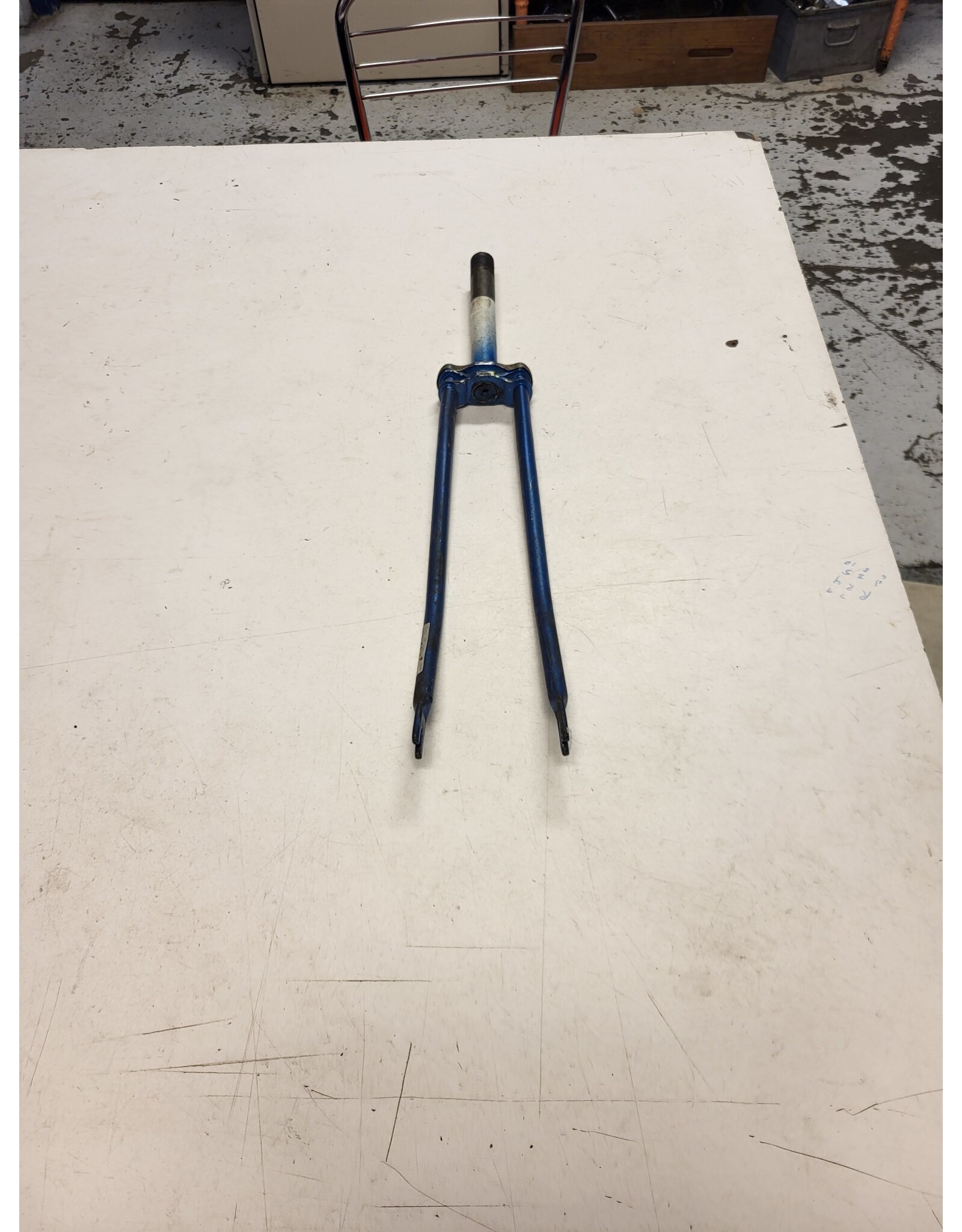 700c threaded fork, blue, 7/8"/ 172mm