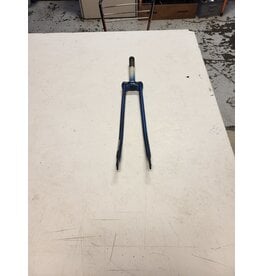 700c threaded fork, blue, 7/8"/ 172mm