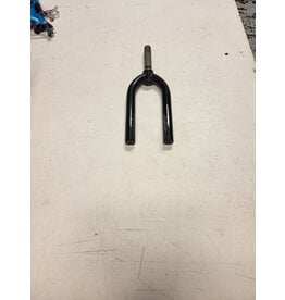 16" threaded fork, black, 7/8"/125mm